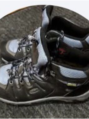 Black and Light Gray Hiking Boots Keen